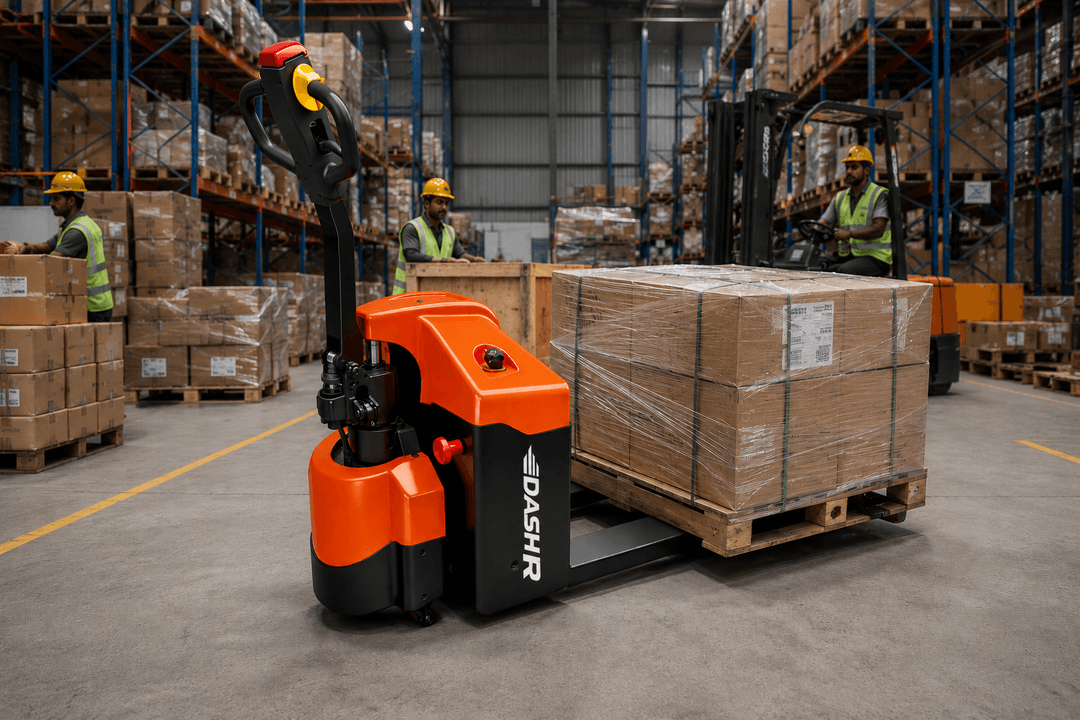 Semi-Electric Hand Pallet Truck