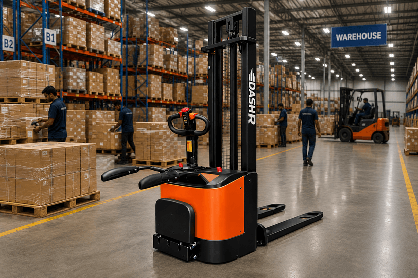 Fully Electric Stacker - Rideon