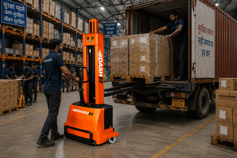Semi-Electric Self-Loading Stacker