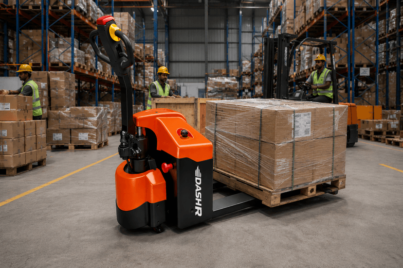 Semi-Electric Hand Pallet Truck