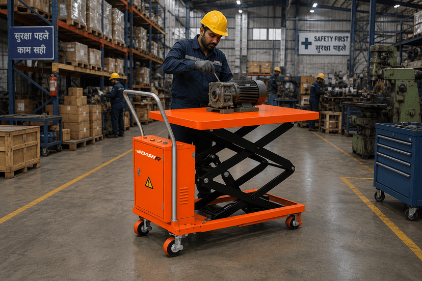 Semi-Electric Scissor Lift Table